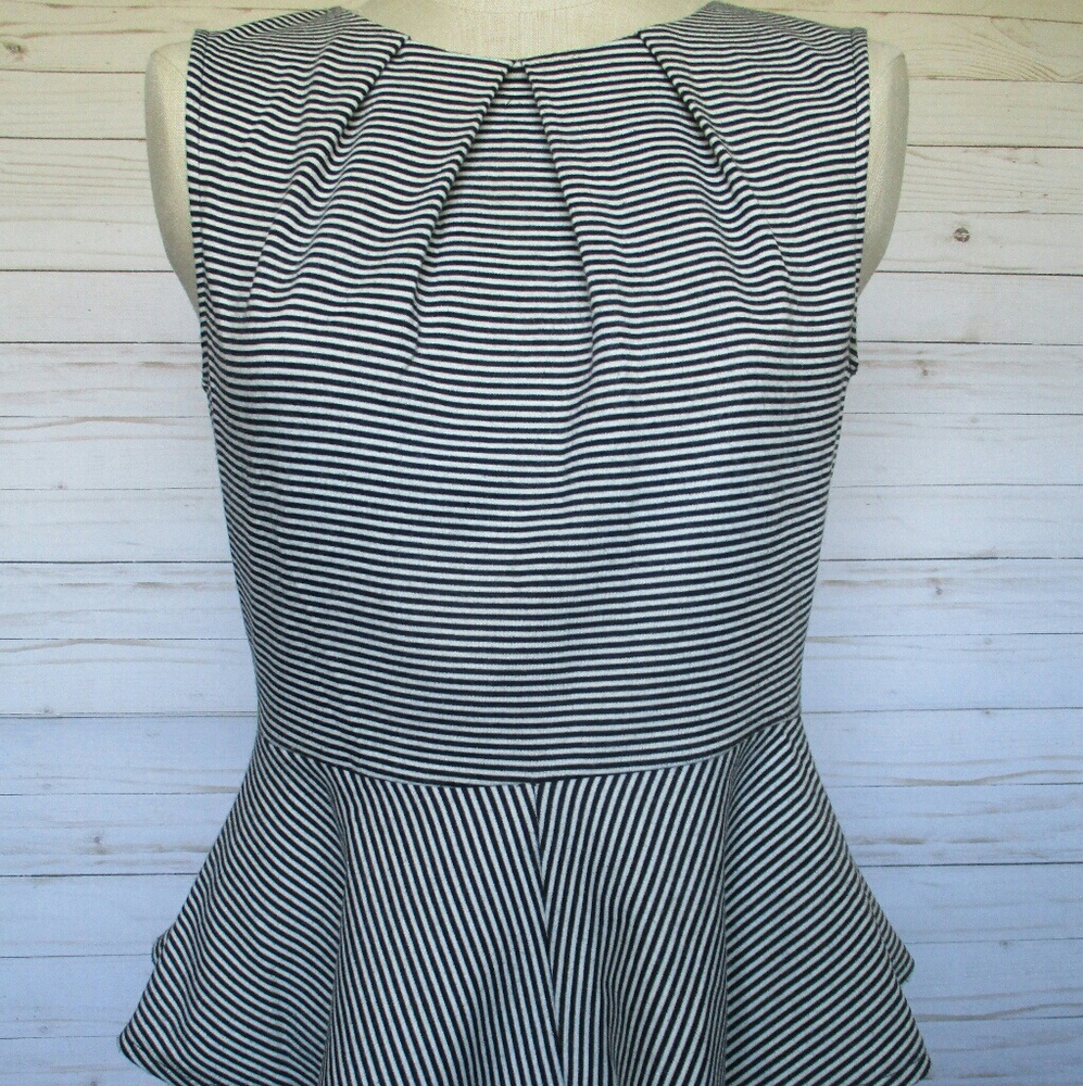 WD.NY ❇♥❇ Striped Peplum Top